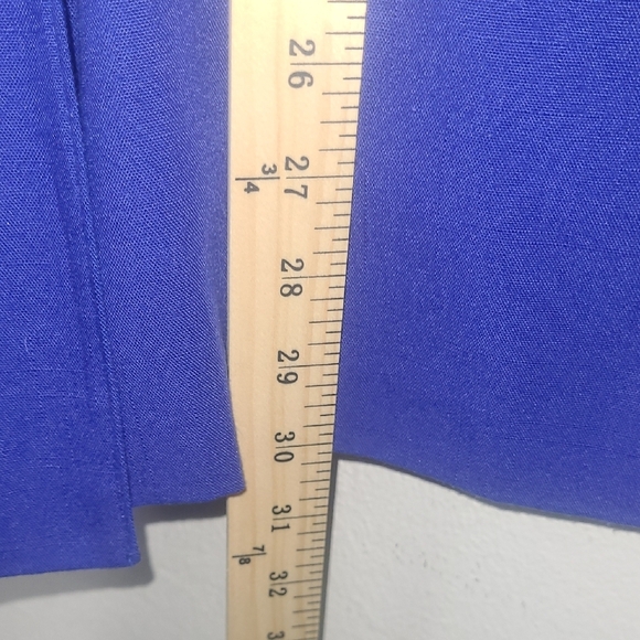 Sag Harbor Royal Blue Blazer Oversized Hip Length Button Pocket Classic Jacket - Picture 6 of 6